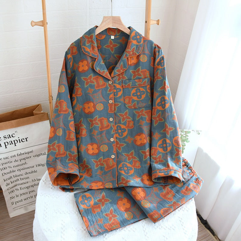 Retro New Pure Cotton Pajamas For Women