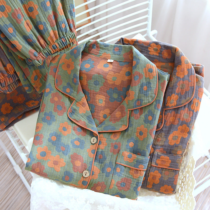 Retro New Pure Cotton Pajamas For Women